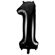 Large Number 1 Black